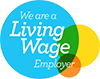 we are a living wage employer logo s