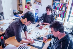 A Creative Afternoon of Japanese Calligraphy at Maslow’s Hub